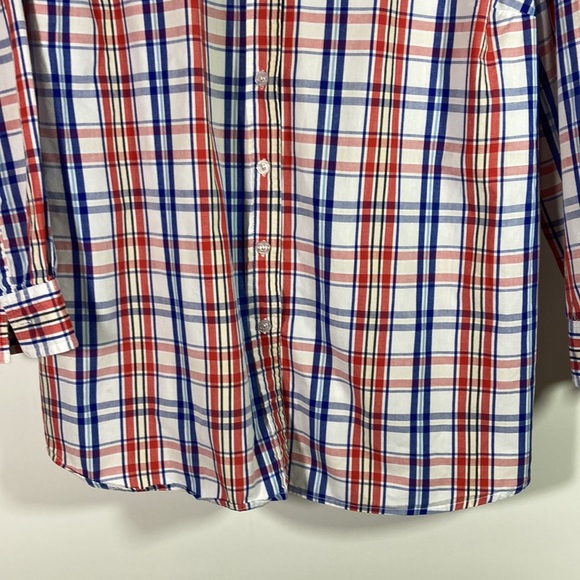 Woman Within Long Sleeve Plaid Button Front Top Size 2X - Picture 4 of 8